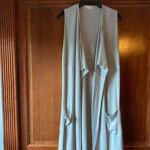 Altar’d State Tan Tank Cardigan